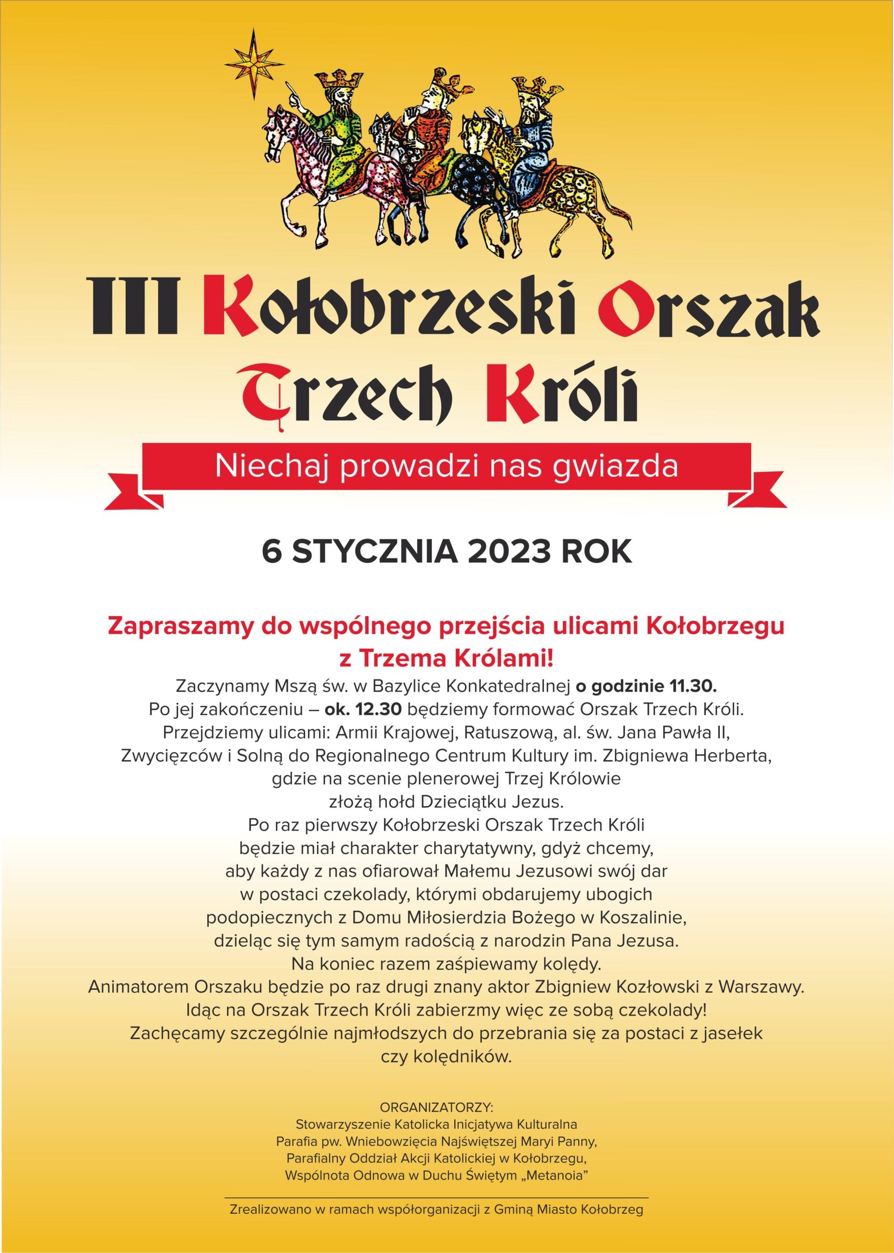 Read more about the article Zapraszamy na Orszak Trzech Króli
